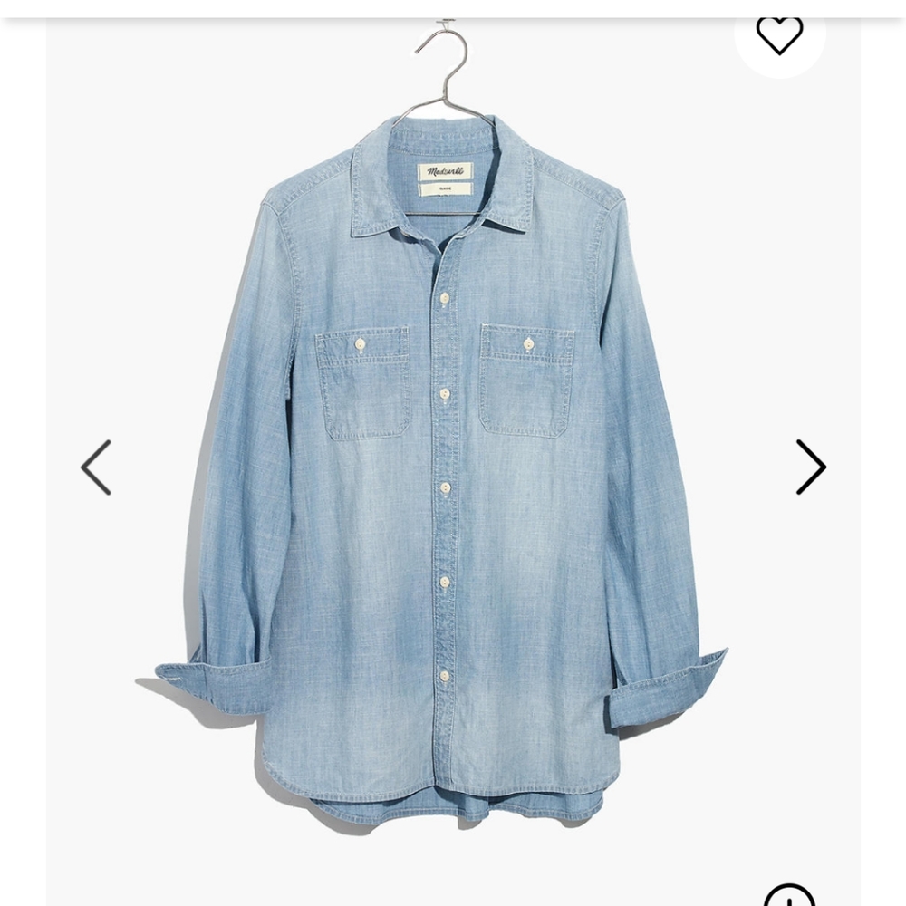 DONATED 💥 Madewell denim shirt w/rxbar logo